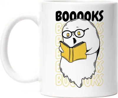 Produktbild von BOOOKS Tasse weiß Buchliebe Bücher lesen Buchliebhaber reading Books Booklover Buchspaß Lesen macht Spaß
