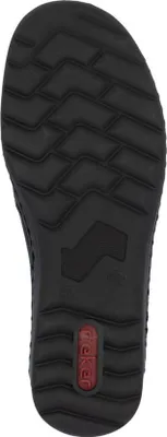 Produktbild von Rieker Damen Slipper extra weit mit Gummizug und weicher Lederdecksohle 48964, Größe:40 EU, Farbe:Schwarz