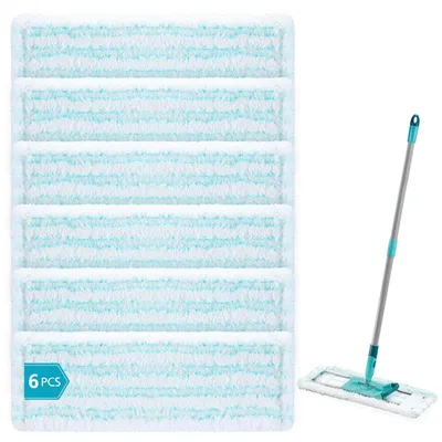 Obrázok produktu pre Náhradné návleky na mop 6 ks, mikrovlákno, pre domácnosť