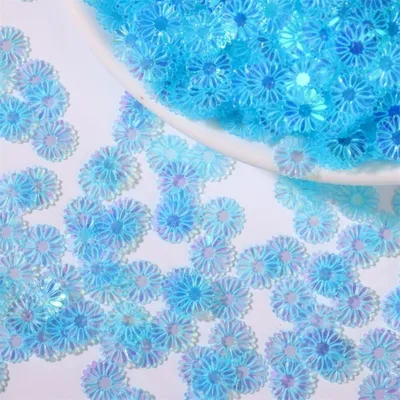 Image de Fleurs de marguerite en paillettes pour projets créatifs, 500 g
