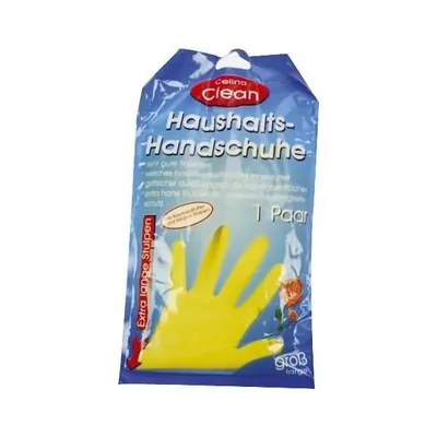 Produktbild von Clean 60568 Latex Gummihandschuhe - Größe L, 1 Paar, farbig sortiert