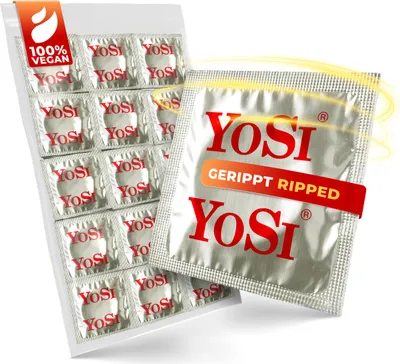 Produktbild von 100x YOSI Ribbed Kondome mit Rillen - Standardgröße
