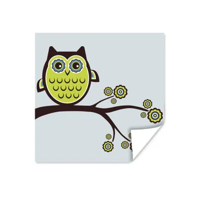 Obrázok produktu pre MuchoWow® Plagát - Farebná ilustrácia sovy - 100x100