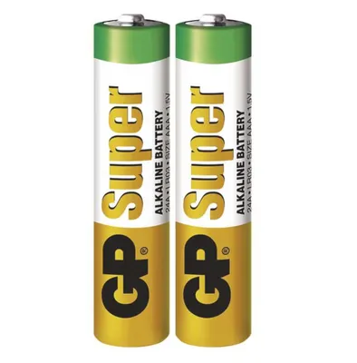 Obrázok produktu pre GP Batteries Super Alkaline AAA, Batéria na jedno použitie, AAA, Alkalický, 1,5 V, 2 kusov, Viacfarebný