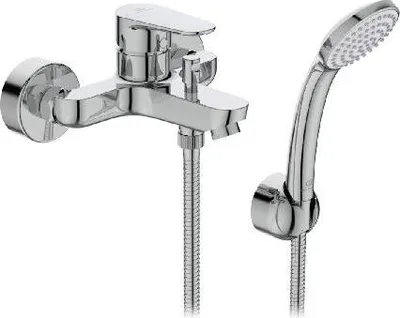 Produktbild von Ideal Standard Cerafine O - UP Wannenarmatur, Wandhalterung, mit Zubehör, Chrom BC706AA
