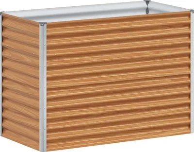Obrázok produktu pre vidaXL Zvýšená posteľ svetlohnedá 98 x 50 x 68 cm Pozinkovaná oceľ