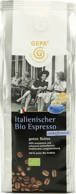 Produktbild von GEPA Ital Espresso entkoff. ganze Bohne -  - 250g