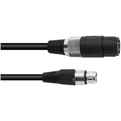 Produktbild von OMNITRONIC Adapterkabel Speaker(F)/XLR(F) 1m sw