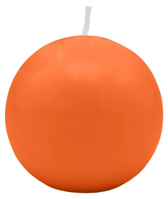 Produktbild von Kugelkerzen Karotte Dunkel-Orange Ø 60 mm, 16 Stück