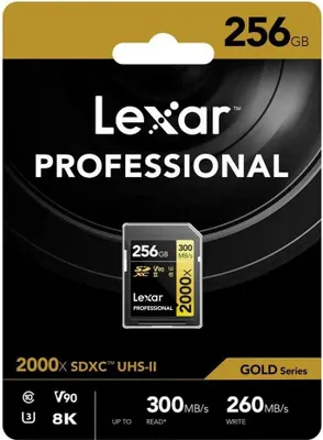 Zdjęcie produktu dla Karta SD LEXAR Pro 256 GB 2000X 300 MB/s