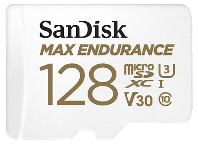 Obrázok produktu pre SanDisk Max Endurance, 128 GB, MicroSDXC, Trieda 10, UHS-I, 100 MB/s, 40 MB/s