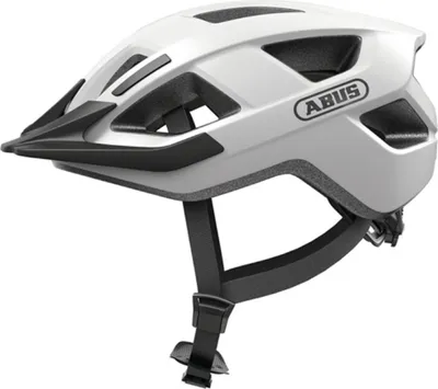 Zdjęcie produktu dla Kask rowerowy ABUS Aduro 3.0 LED - sportowy kask miejski o stylowym designie do codziennych i sportowych wycieczek - z tylnym światłem - dla mężczyzn i kobiet - biały, rozmiar M (52-58 cm)