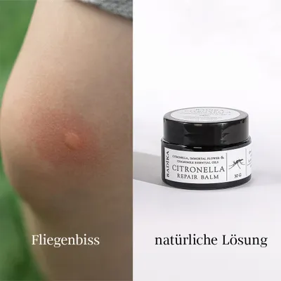 Immagine prodotto di Balsamo riparatore alla citronella Unguento naturale contro le punture di zanzara e il prurito, biologico, 30 g