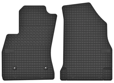 Productafbeelding van Rubberen voormatten voor Fiat Doblo II 2010-2022 (stationwagen) – 2-delig, zwart, op maat – Wielganizator SolidTread