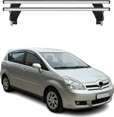 Image de Barres de toit Transversales pour Toyota Corolla Verso 2004-2007 Alu Gris 2x