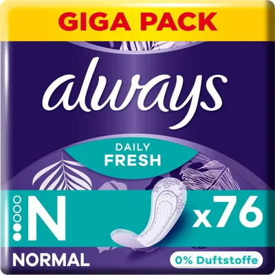 Produktbild von Always Slipeinlagen Daily Fresh Normal (76er Packung)