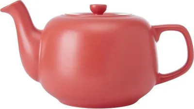 Immagine prodotto di Teiera classica La Cafetière in rosso, teiera tradizionale con comodo manico e beccuccio antigoccia per 4 tazze, adatta alle bustine di tè.