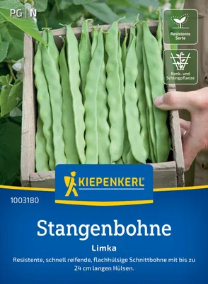 Produktbild von Kiepenkerl Stangenbohnensamen Limka Phaseolus vulgaris 12 Stangen