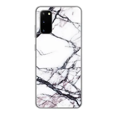 Produktbild von MuchoWow® Handyhülle Schutzhülle Hülle für Samsung Galaxy S20 Marmor - Weiß - Stein Silikon Softcase Handy Hülle - Bild