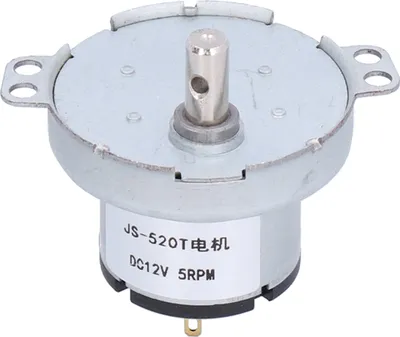 Obrázek produktu pro Synchronní motor JS-520T, odolný 12V stejnosměrný motor s převodovkou a otáčkami 5 ot./min pro elektronická zařízení
