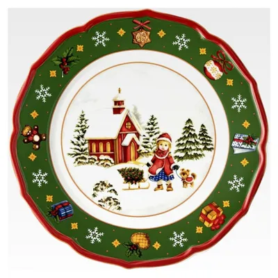 Produktbild von Flacher Teller 22 cm Happy Wintertime