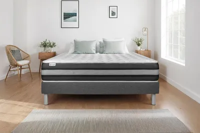 Produktbild von Matratzenset VITAL SPRING ZEN 180 x 220 cm Bettrahmen Kit grau