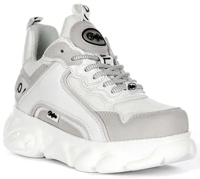 Produktbild von Buffalo Cld Chai in Weiß Grau für Damen – 6.5 UK - 40 EU - 9 US / White Grey