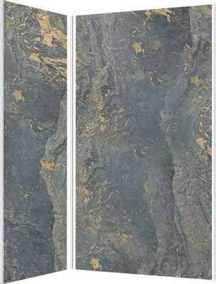 Image de Pack de 2 Panneaux Muraux Pierre Venus 90+120x210 cm avec Profilés ANODISE BRILLANT - STONE'IT