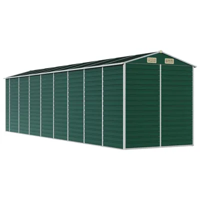 Image de Abri de jardin vert 191x725x198 cm acier galvanisé