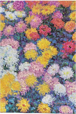 Produktbild von Notizbuch Paperblanks „Monets Chrysanthemen“ Mini-Serie PB9716-7