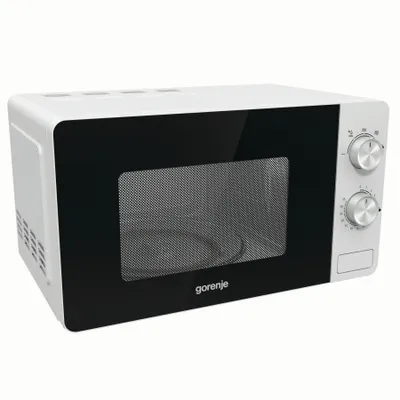 Produktbild von Gorenje M20XYZ MO20E1W ESSENTIAL LINE, Arbeitsplatte, Solo-Mikrowelle, 20 l, 800 W, Drehregler, Weiß