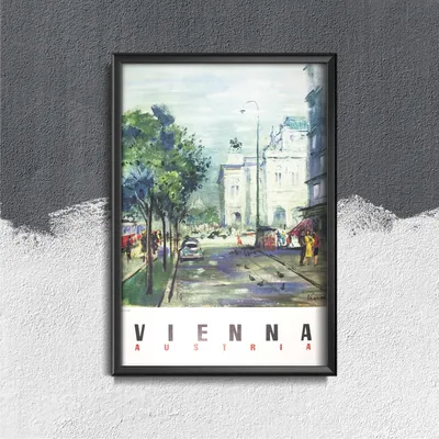 Produktbild von Poster - Canvas - Leinwand - 42 cm x 59,4 cm - Wien, Österreich