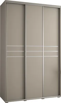 Produktbild von Kryspol Dakota 10 Schrank, drei Türen - 235,2x160x60cm - Kaschmir Silber