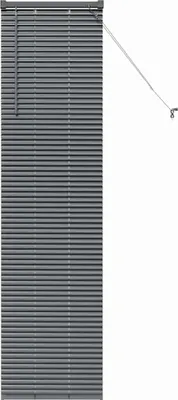 Obrázek produktu pro vidaXL Žaluzie ve stylu Benátek, tmavě šedá, 175 x 40 cm, hliník, profil 25 mm