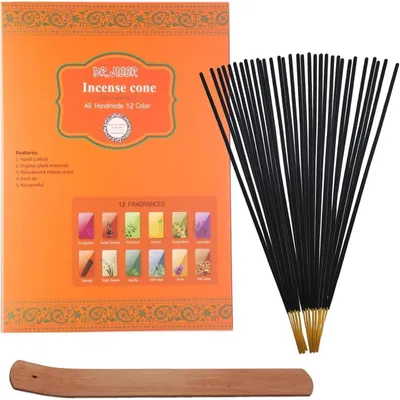 Produktbild von Räucherstäbchen Geschenkset 240 Sticks 12 Düfte Lavendel Patchouli Sandale Zitrone Eukalyptus Vanille Weißer Salbei Palo Santo