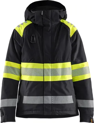 Produktbild von Blakläder Damen High Vis Winterjacke 4470, Farbe:Schwarz/High Vis Gelb, Größe:XXXL