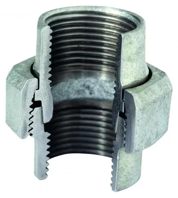 Image de Raccord conique droit, galvanisé Atusa n° 340 FF 6/4˝ filetage intérieur/intérieur