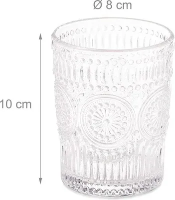 Produktbild von Famanu Trinkgläser Set 4 Stück - Vintage, 300 ml, transparent