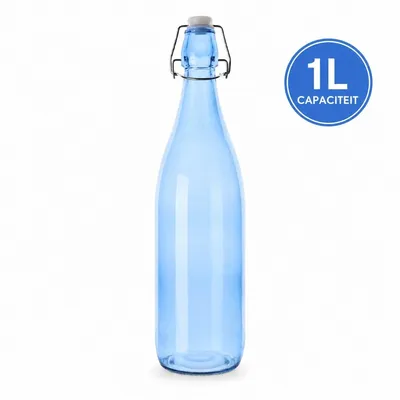 Bügelflasche Glas 1 Liter Blua