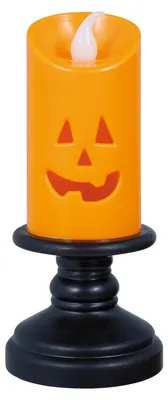 Produktbild von LED Kürbis Kerze für Halloween 12,5cm