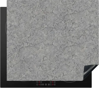 Produktbild von KitchenYeah© Herdabdeckplatte Beton - Wand - Muster - Industriell , 57x51cm, Küche Deko, Glaskeramikkochfeld Herdabdeckung, Abdeckplatte fùr Kochfeld