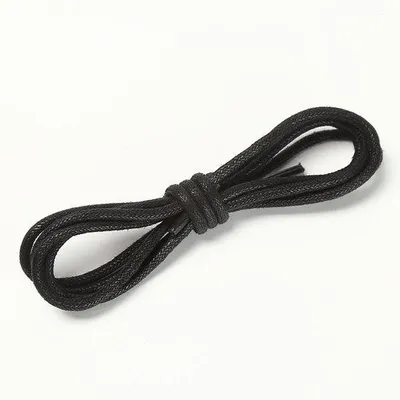Immagine prodotto di 2 paia di lacci di ricambio sottili e rotondi, 2,5 mm, neri, 1,3 m