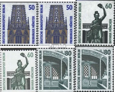 Produktbild von Briefmarken Berlin (West) 1987 Mi 794C,794D,795C,795D 796C,796D (kompl.Ausg.) gestempelt Sehenswürdigkeiten