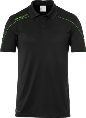 Produktbild von Uhlsport STREAM 23 POLO SHIRT 164 schwarz/fluo grün