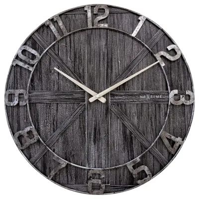 Produktbild von NeXtime - 3276ZW - Wanduhr - 50cm - anthrazit - York