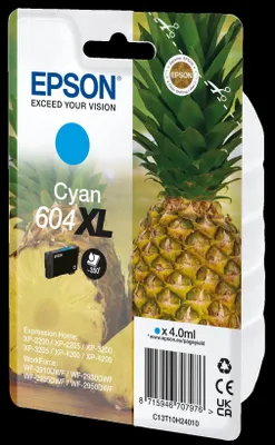 Image de Epson 604XL - 4 ml - cyan - original - blister avec signal d'alarme RF / acoustique