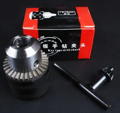 Obrázek produktu pro Klíčové sklíčidlo z nerezové oceli Mini elektrické vrtací sklíčidlo s klíčem pro upevnění dílů 1,0?10 MM 3/8-24UNF