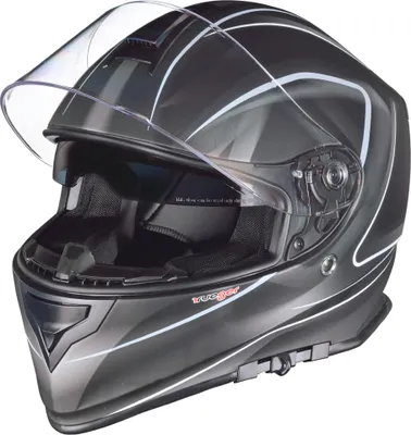 Produktbild von RT-824 Integralhelm Motorradhelm Kinderhelm Motorrad Integral Roller Helm Gebiss LNP-GY XL (61-62)