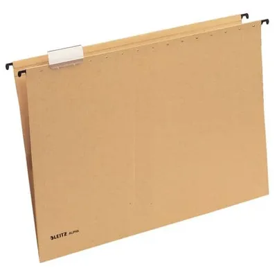 Produktbild von Hängemappe Alpha für A3 naturbraun Packung mit 25 Stück