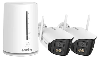 Obrázek produktu pro Bezdrátový bezpečnostní kamerový systém, rozlišení 4 MP, dvoupásmové Wi-Fi, 2 kamery, bez